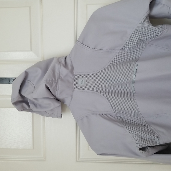 MEC lightweight gray water resistant running jacket xsmall - Picture 6 of 8